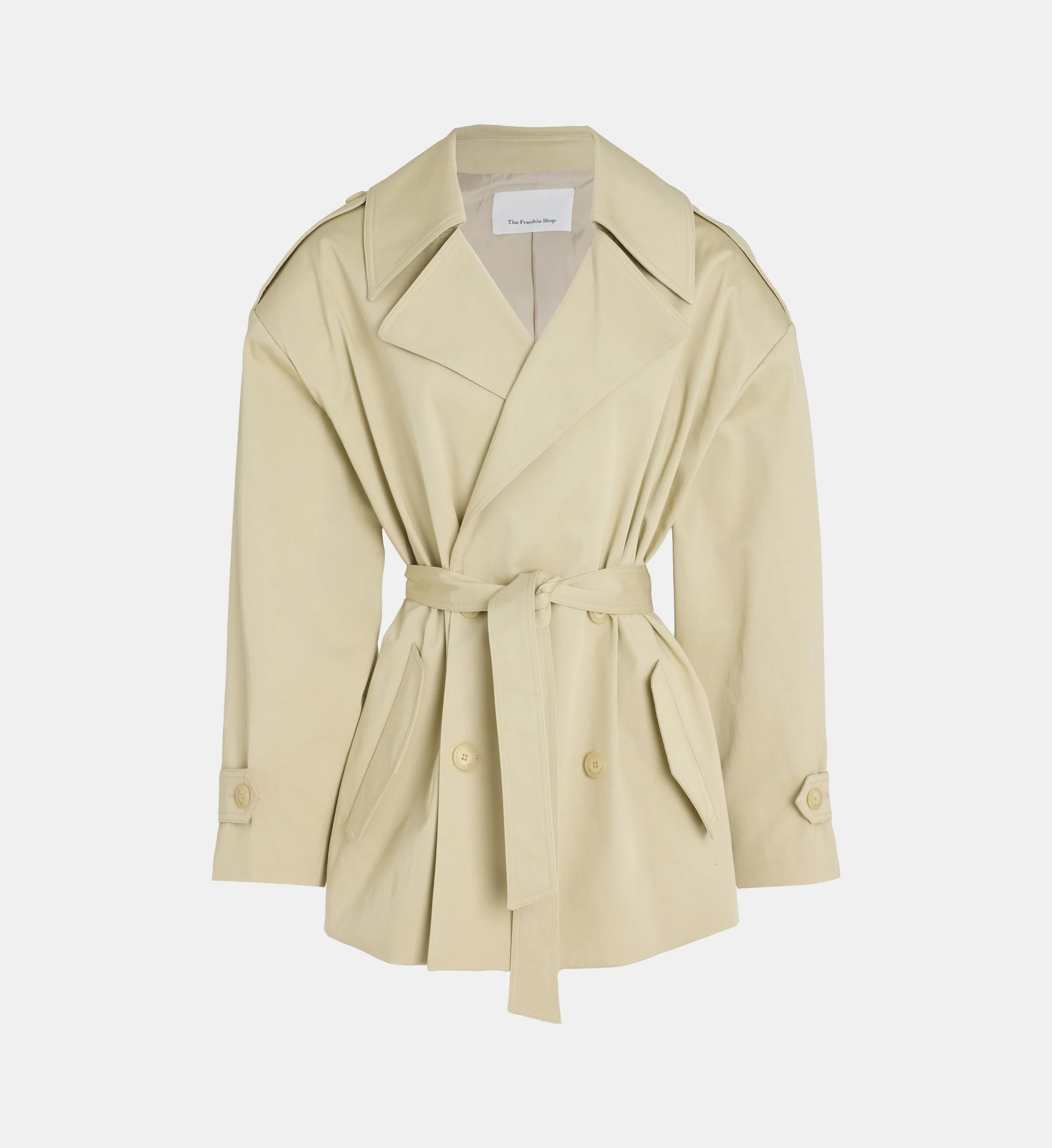 Gab Short Belted Trench