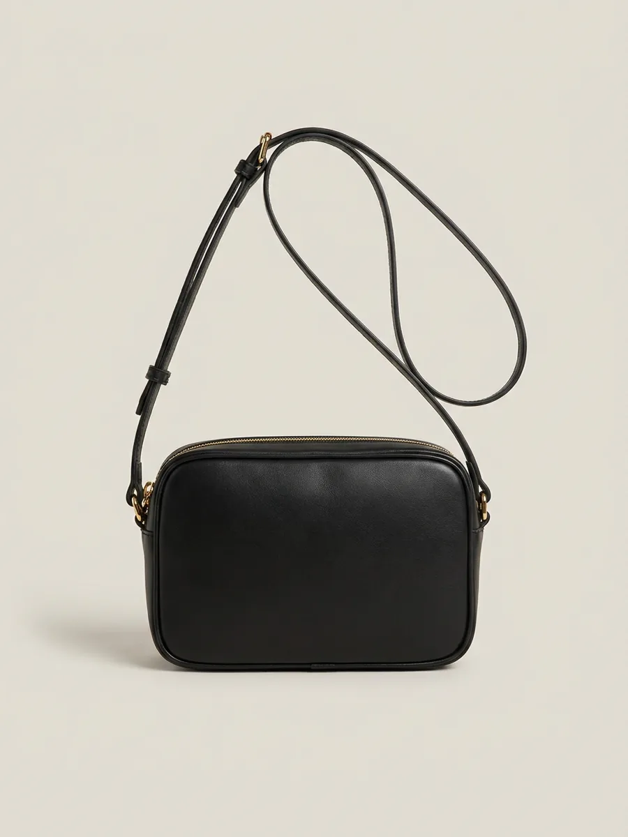 Sac Bandoulière Cuir Noir
